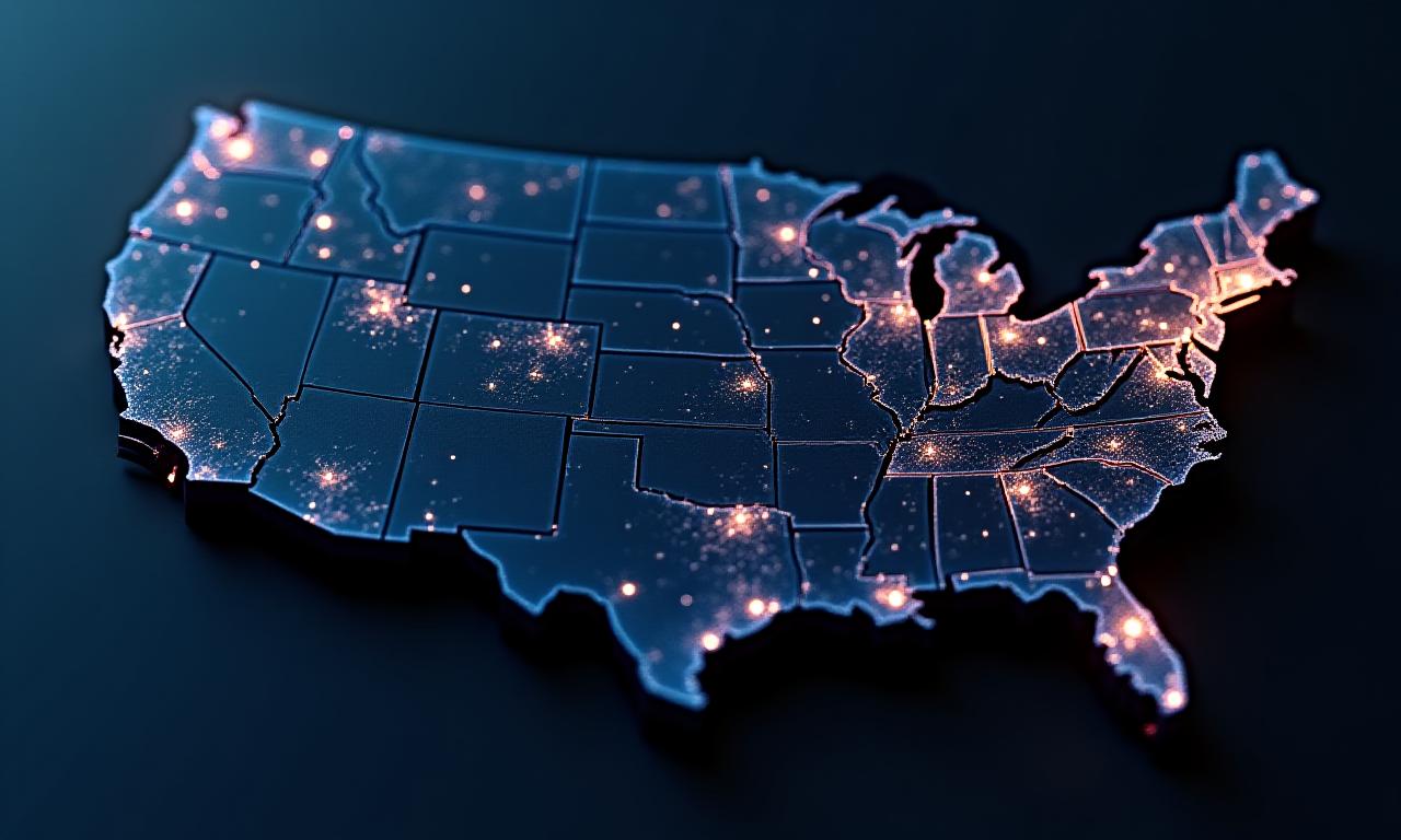 Map of the United States focusing on Southeast freight lanes like I-95, I-85, and I-40